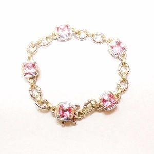 CHARLES KRYPELL Silver 14K Yellow Gold Pink Topaz